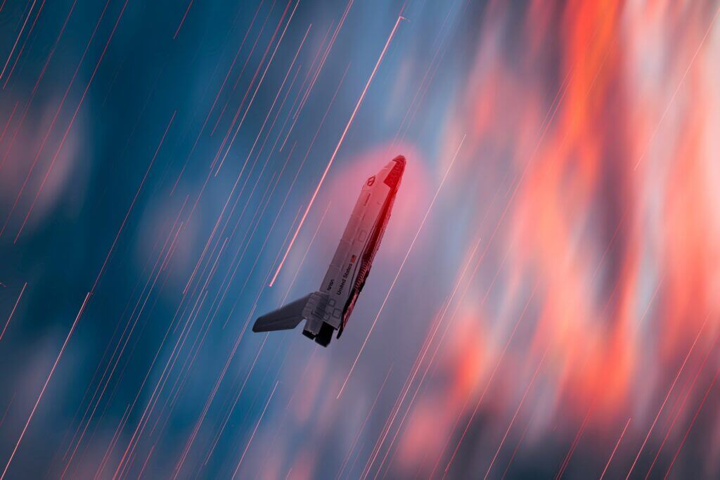 Avion en ascension pour un vol zéro-gravité